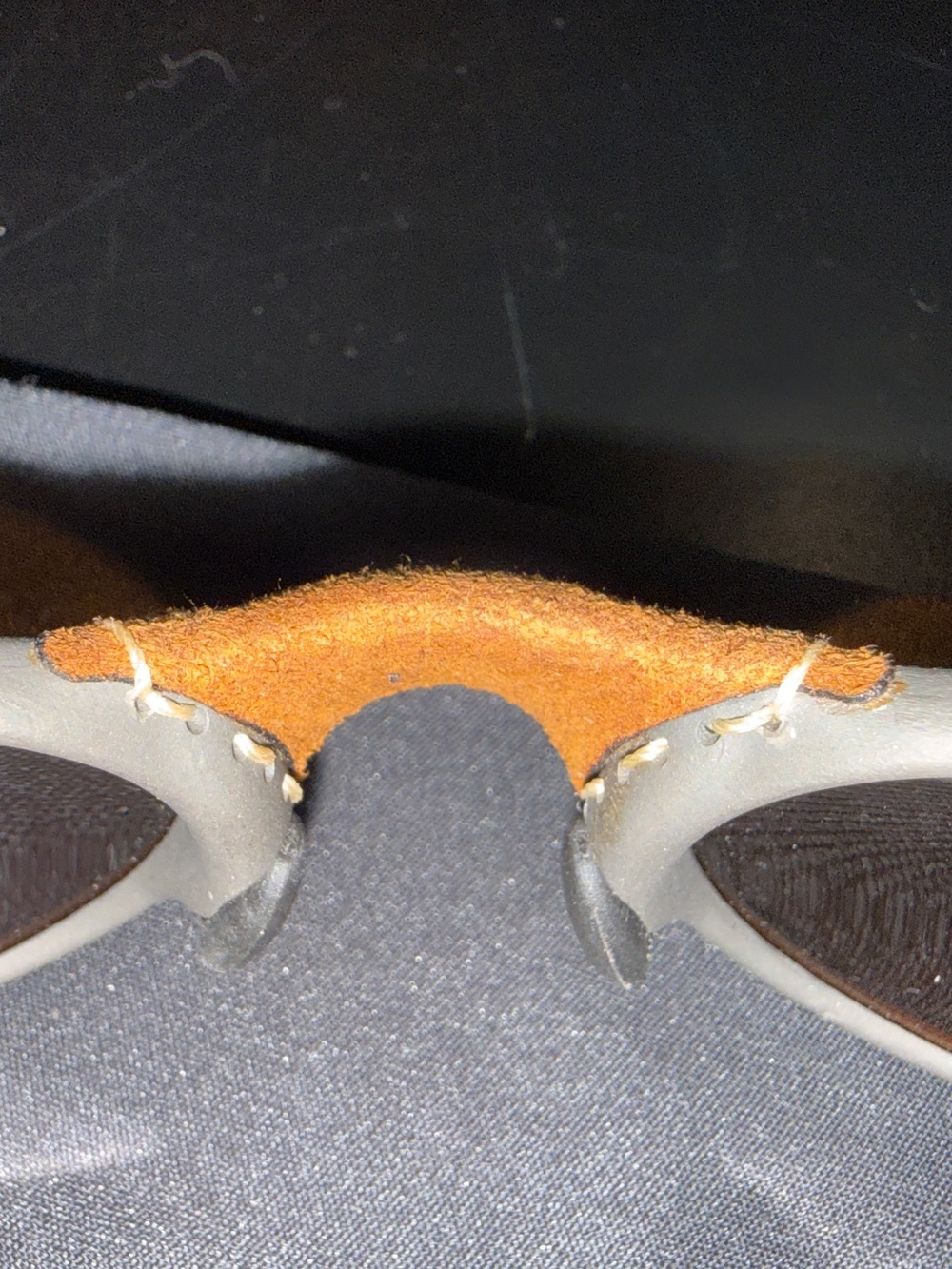 New Vintage Oakley X Metal Mars Leather Gold Iridium Lens Serial M*014011 - Picture 6 of 9
